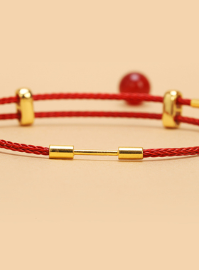 2MM不锈钢马卡龙色穿珠手绳