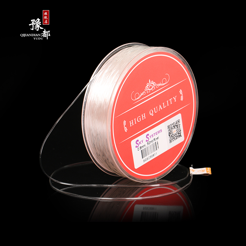 豫都透明圆形水晶弹力线石榴石串珠线手链弹力绳手串绳佛珠线牛筋