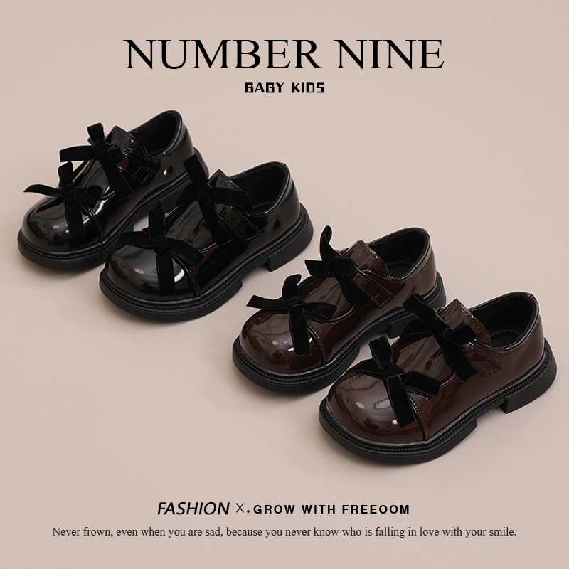 女童公主鞋2025春秋新款童鞋小女孩英伦小皮鞋女宝浅口单鞋豆豆鞋,淘宝优惠券,粉丝福利购,淘宝优惠卷