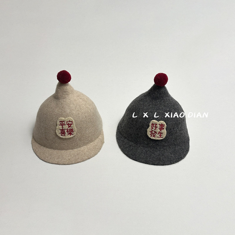 宝宝帽子秋冬季可爱超萌单毛球毛呢礼帽男童女宝宝潮童儿童鸭舌帽,淘宝优惠券,粉丝福利购,淘宝优惠卷