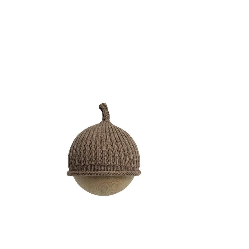 婴儿奶嘴帽春秋纯色针织帽子0-6个月新生儿婴幼儿宝宝套头毛线帽8,淘宝优惠券,粉丝福利购,淘宝优惠卷