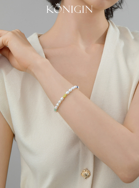 925纯银天然淡水珍珠手链女