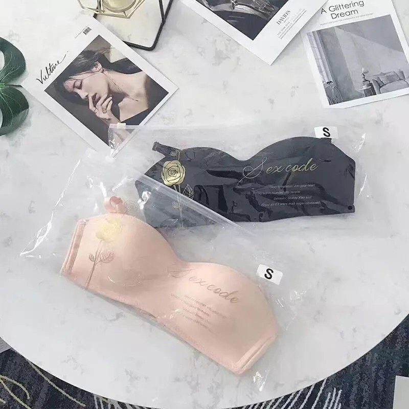 无痕无钢圈防滑抹胸式肩带隐形裹胸 漫嘉娜内衣文胸