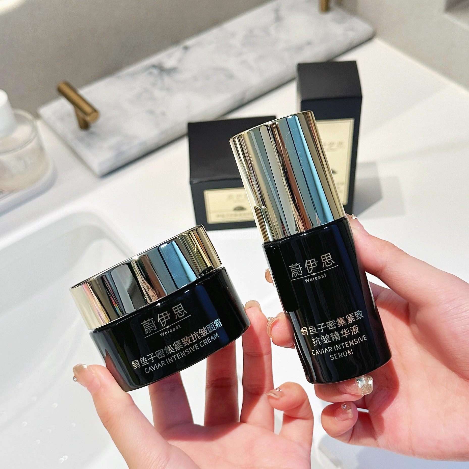 源599！贵妇K老实力！蔚伊思鲟鱼子密集紧致亢皱精华30ml面霜50ml,淘宝优惠券,粉丝福利购,淘宝优惠卷