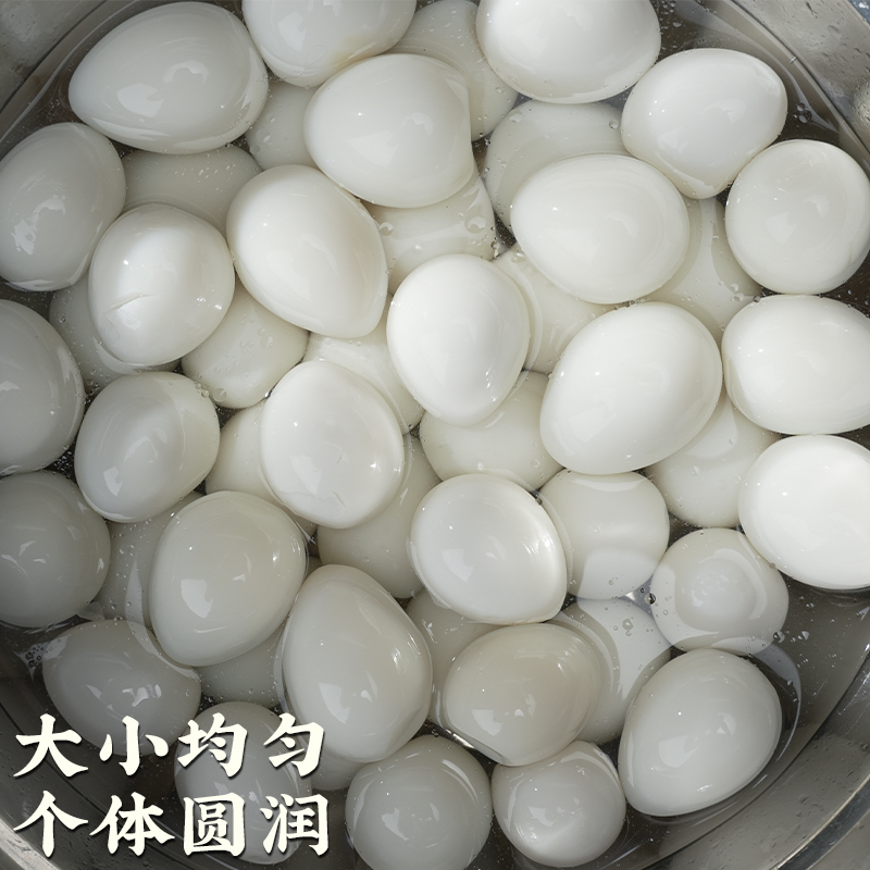 新鲜去壳鹌鹑蛋清水2.7kg*6火锅商用关东煮炸串麻辣烫餐饮食材 - 图3