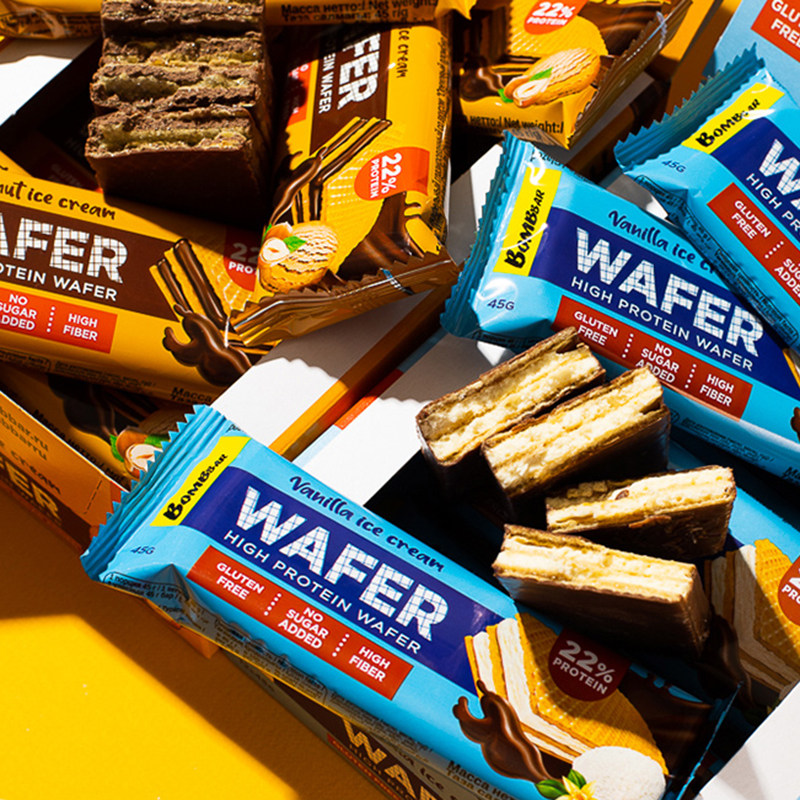 bombbar蛋白巧克力威化饼干华夫饼代餐零食饱腹俄罗斯进口速食,淘宝优惠券,粉丝福利购,淘宝优惠卷