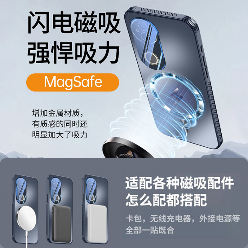 vivos20手机壳新款散热磨砂磁吸vivos20pro新品高级感保护壳vivo s20系列镜头全包顶配防摔vivi外壳超薄适用 - 图1