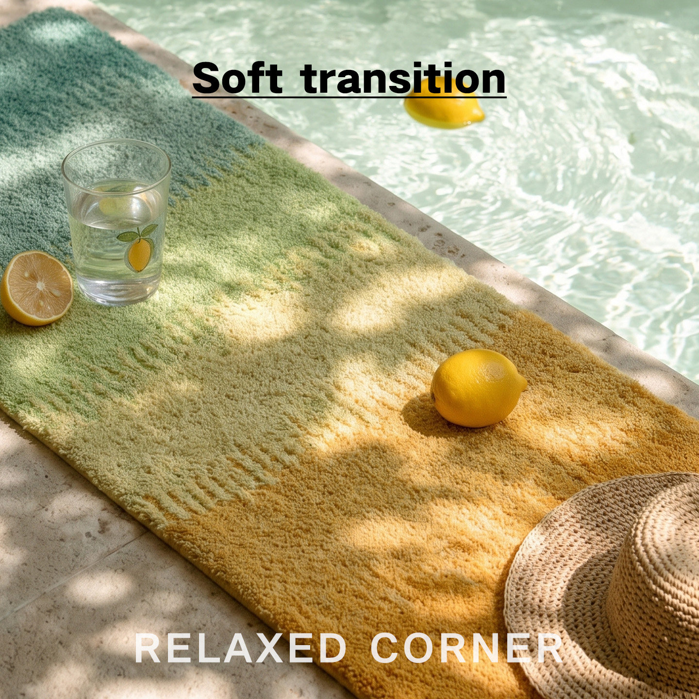 River sunset warm tone gradient bedside blanket