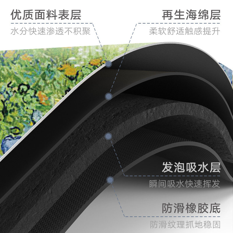 大江地垫小清新厨房沥水垫绿色隔热防烫杯垫洗手碗盘垫子吸水台垫,淘宝优惠券,粉丝福利购,淘宝优惠卷