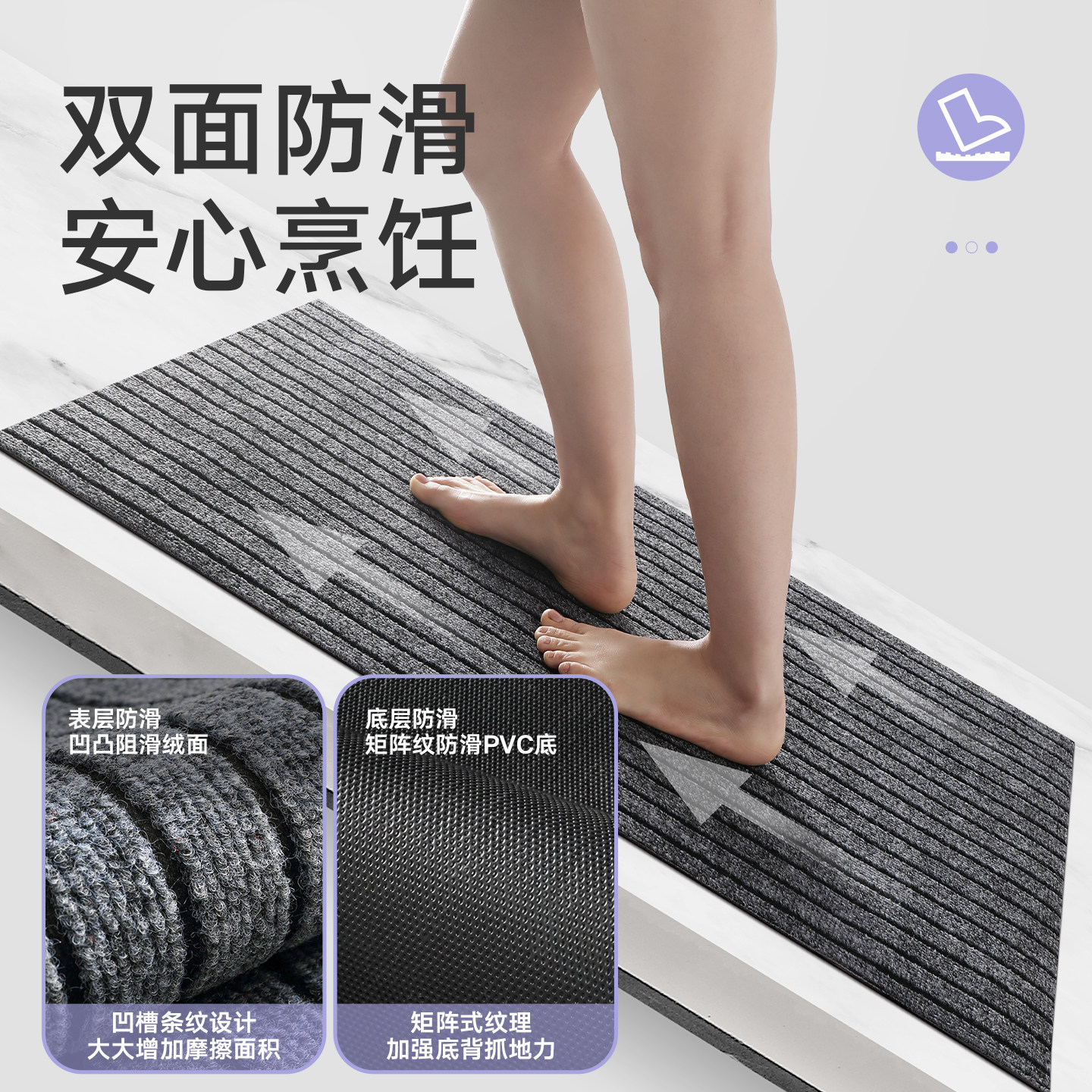 Dajiang kitchen special floor mat household waterproof and oil-proof