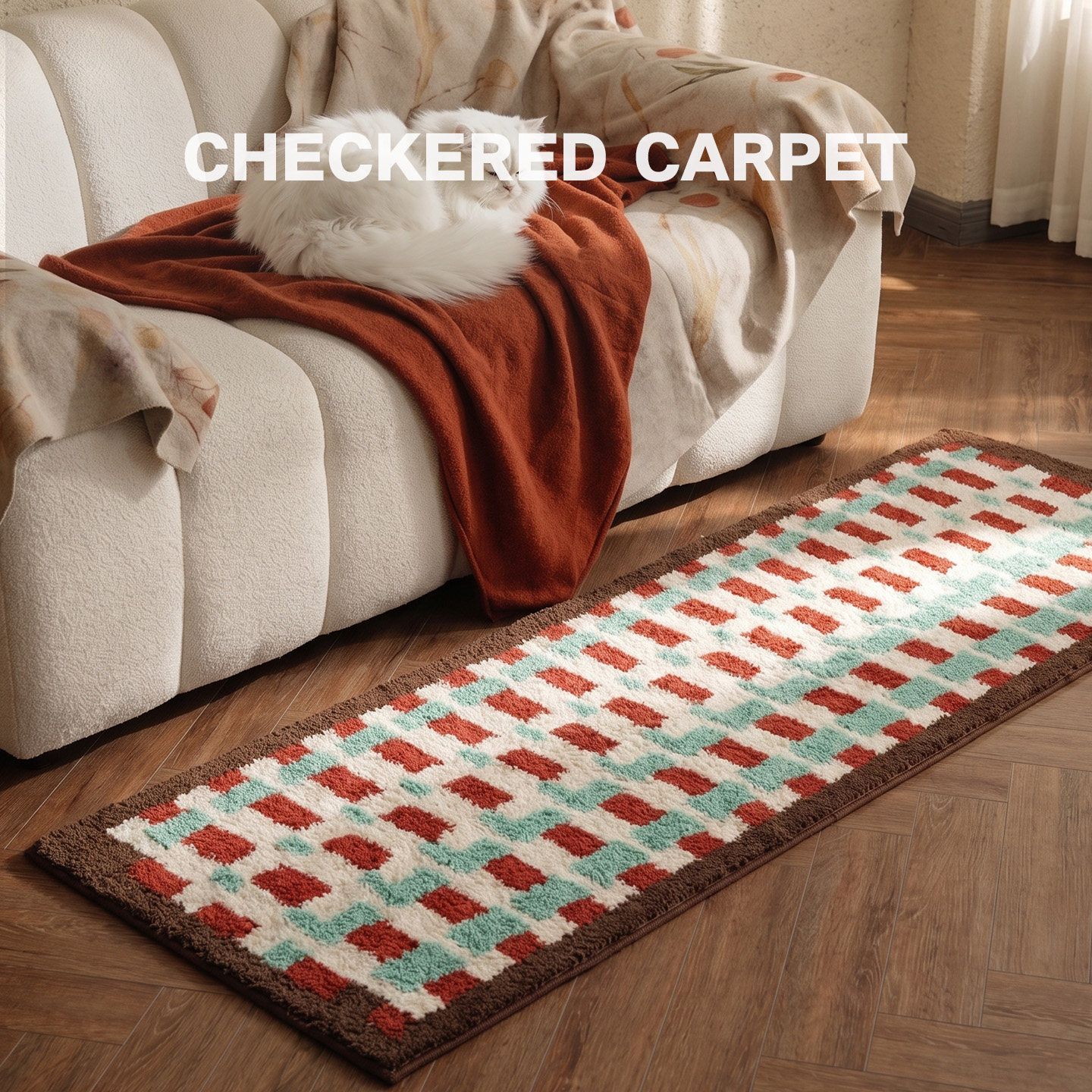 Dajiang bedside blanket thickened bedroom strip floor mat