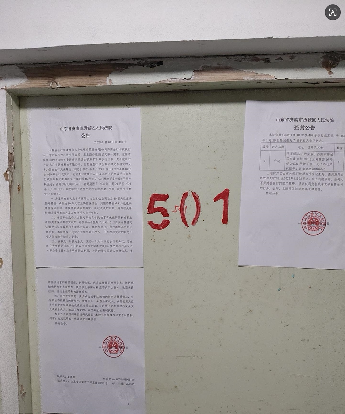 济南市历城区东晨大街100号上海花园46号楼2-501房产(附地下室一处)