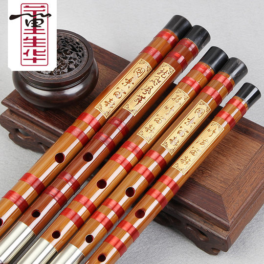 董生华笛子套笛竹笛专业成人高档演奏精制双插苦竹横笛考级笛乐器