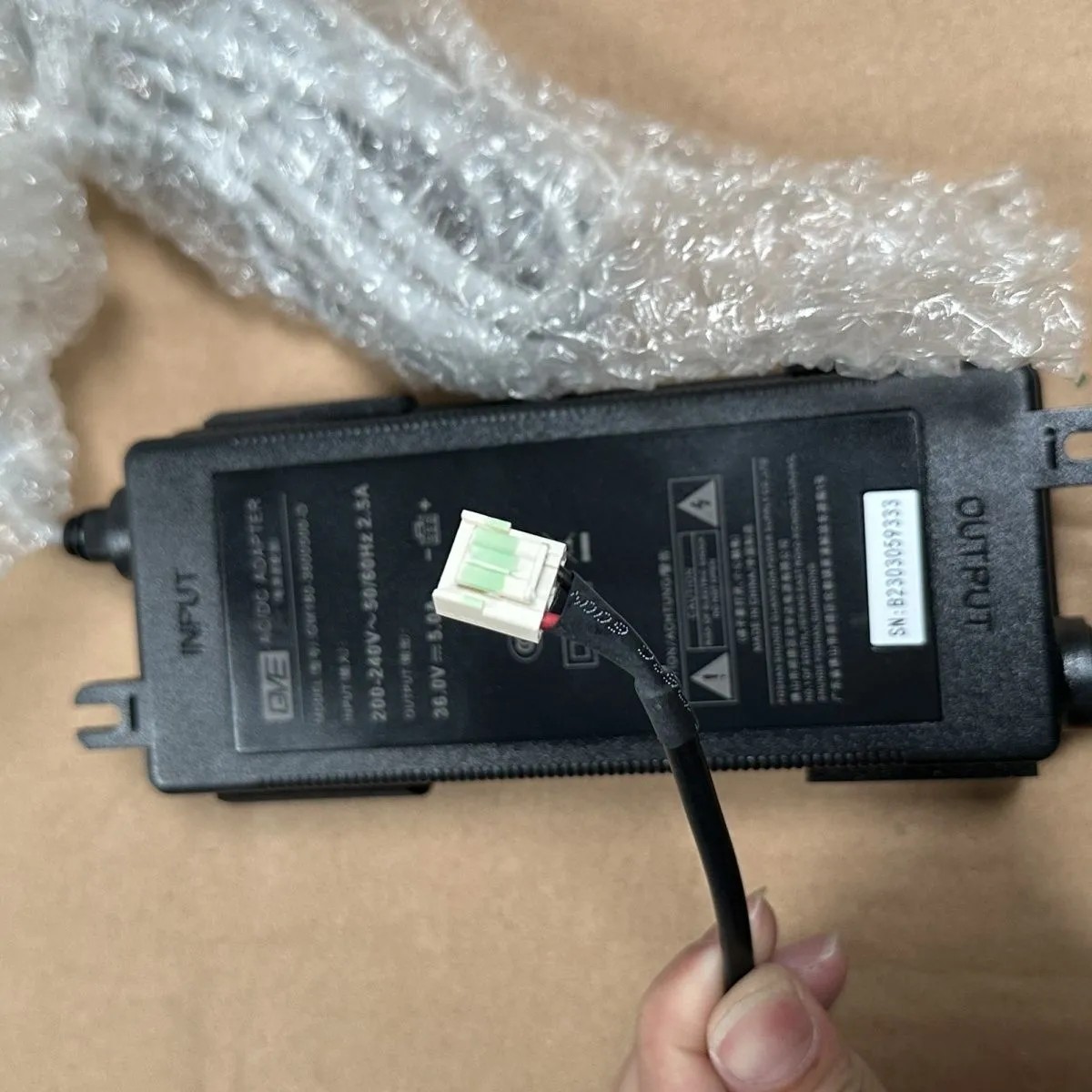 云米净水器电源适配器GM180-3600500-D冠宇达36V5A端子口三孔通用 - 图1