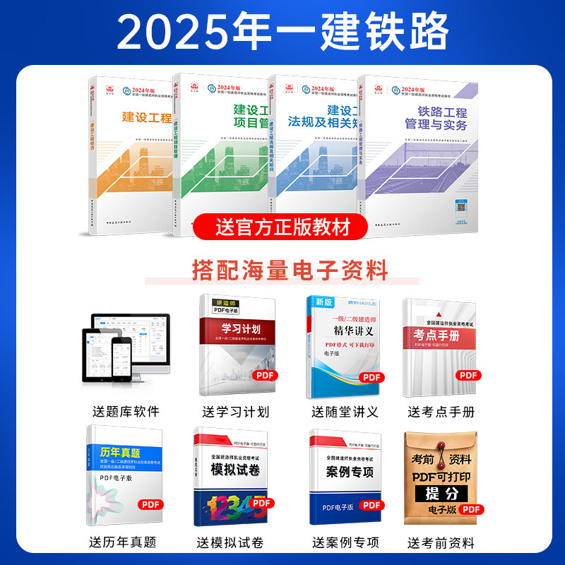 嗨学2025一建铁路实务网课一级建造师官方教材课程谷永生课件题库