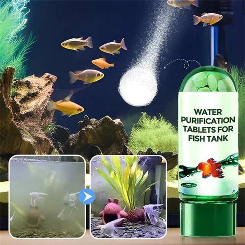 Water Purification Tablets Eco-Friendly Aquarium Water Purif - 图0