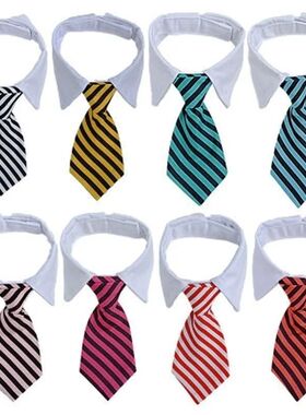 Dog Cat Grooming Cat Striped Bow Tie Animal Striped Bow Tie
