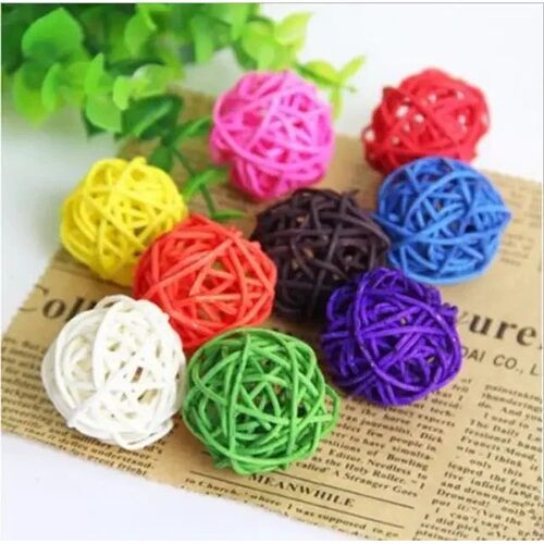 10pcs Primary Color Sepak Takraw Parrot Chewing Toy Ball Pet - 图1