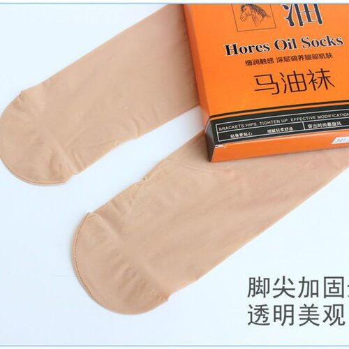 马油袜丝袜连裤袜钢丝面膜袜光腿袜光滑缎面春夏秋薄款美瘦腿微压 - 图0
