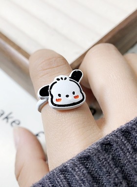 萌系卡通滴油可调合金戒指