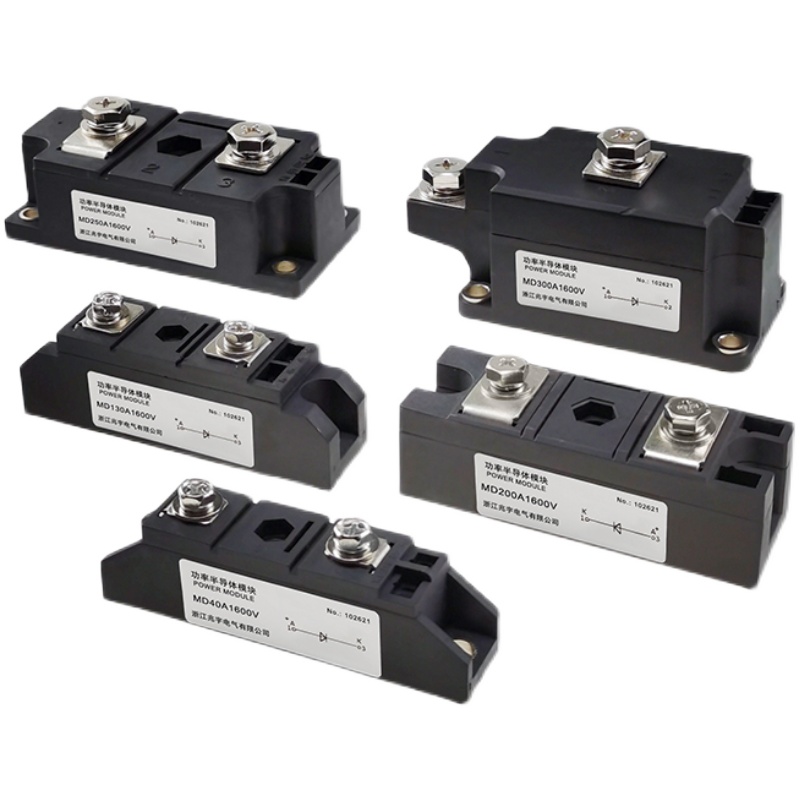 二极管MD55A 100A 200A 300A1600V防反充电池逆流12VDC 24VDC模块-图3