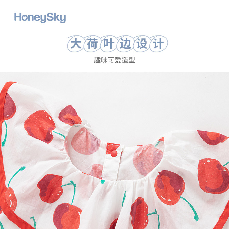 哈尼天空新生婴儿连体夏季爬爬服 honeysky连身衣/爬服/哈衣