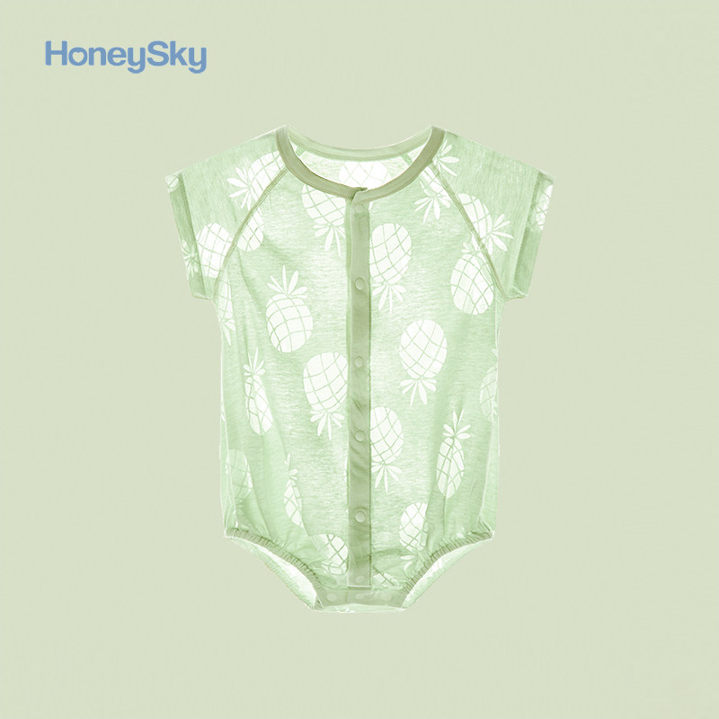 honeysky夏季短袖宝宝外出包屁衣 honeysky连身衣/爬服/哈衣