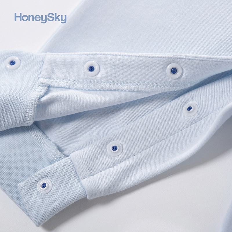 honeysky新生春秋宝宝纯棉衣服哈衣 honeysky连身衣/爬服/哈衣