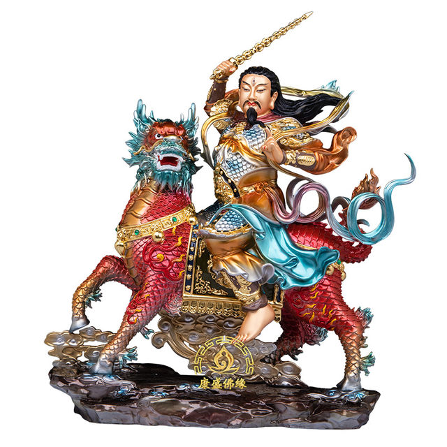 Puhua Tianzun statue pure copper household ornaments to ensure safety