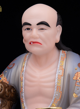 汉白玉十不全神像供奉中式客厅