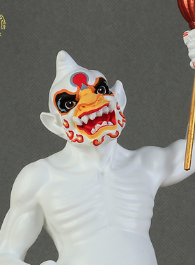 五鬼神像树脂中式玄关招财摆件