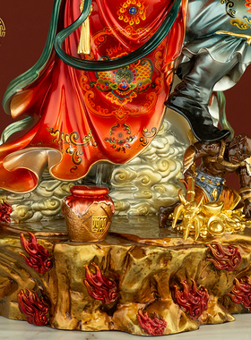 站钟馗铜像客厅天师福神纯铜摆件