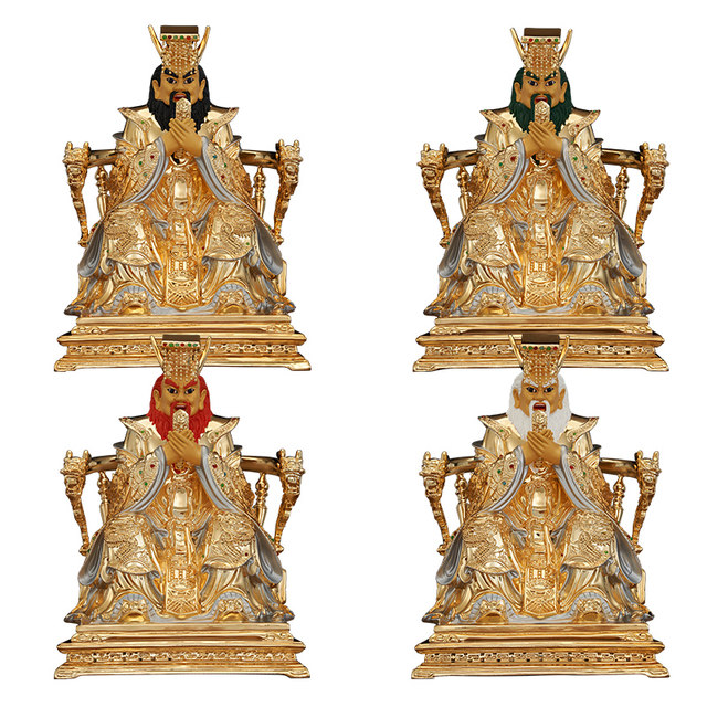 Bohui Pure Bronze Chinese Style Four Seas Dragon King God Statue Buddha Statue