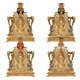 Bohui Pure Bronze Chinese Style Four Seas Dragon King God Statue Buddha Statue