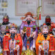 White marble shop decorations five-way God of Wealth statue Buddha statue