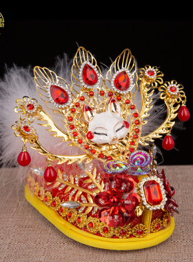 仙家供奉鞋手工龙凤鞋合金装饰品