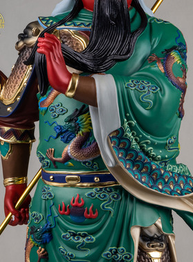 横刀关公神像开业招财武财神摆件