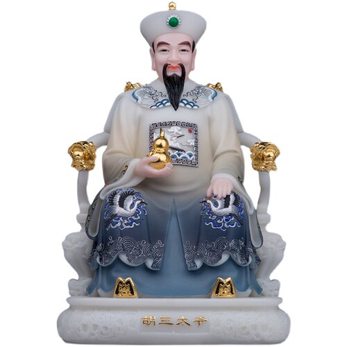胡三太爷太奶神像汉白玉石雕东北四大家族出堂口客厅手工摆件一套 - 图3