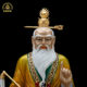 Brass Patriarch Taishang Laojun Statue Desktop Ornament