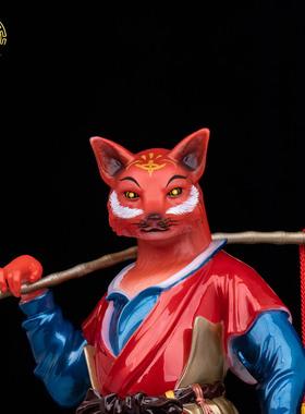 汉白玉彩绘胡黄常蟒白柳灰六大家族仙家动物真身神像堂口摆件家用