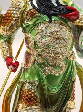 树脂彩绘伽蓝韦陀佛像家居装饰品