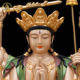 Pure copper statue of Mother Zhunti for home living room decorations