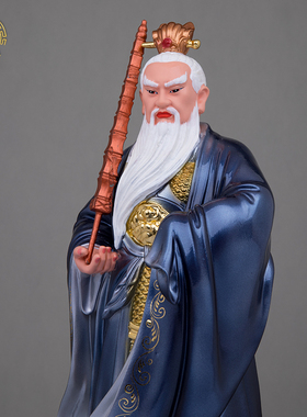 树脂姜太公中式客厅姜子牙神像