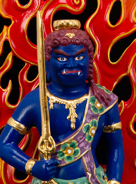 不动尊菩萨彩绘守护神密宗生肖鸡