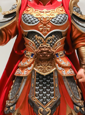 黄铜杨戬二郎神摆件家用客厅装饰