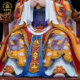 Pure bronze and jade emperor mother statue for home crafts