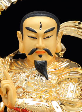 神像天尊台湾鎏金纯铜摆件