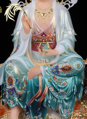坐骑四大菩萨佛像体中式佛堂摆件