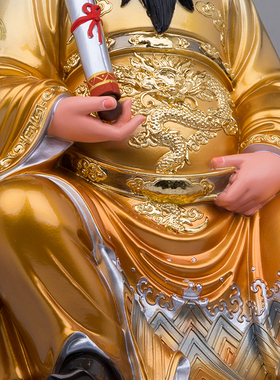 树脂保生大帝神像吴真人中式桌面