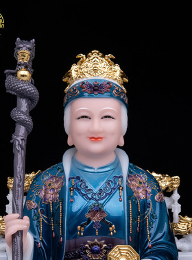 汉白玉无生老母神像家居客厅摆件